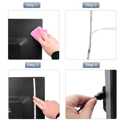 Dây Đèn Led Trang Trí Tivi, Máy Tính - App 16 Triệu Màu Nháy Theo Nhạc