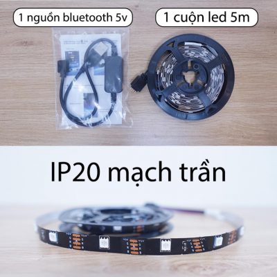 Dây Đèn Led Trang Trí Tivi, Máy Tính - App 16 Triệu Màu Nháy Theo Nhạc