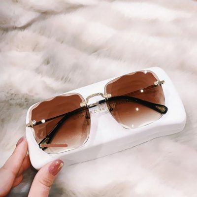 Mắt Kính Nữ Thời Trang 2021 - Kính Râm Nữ Hàn Quốc Đep Cao Cấp Gọng Vuông_Km014