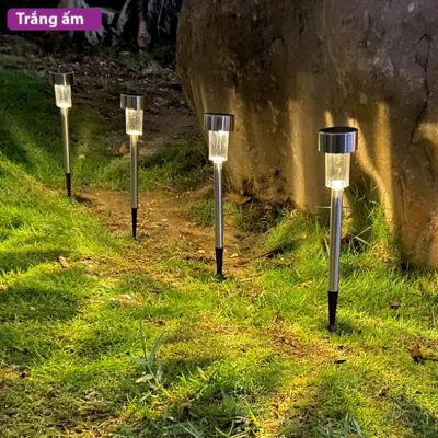 Đèn Led Sân Vườn Năng Lượng Mặt Trời Inox - Chống Nước Gd0032