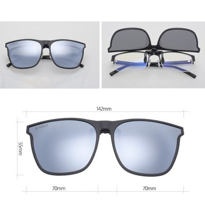 Kính Râm Kẹp, Kính Râm Cận Thời Trang - Phân Cực Polarized, Uv 400 - Km301