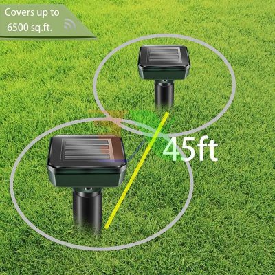 Thiết Bị Đuổi Chuột Sân Vườn Bằng Sóng Âm - Năng Lượng Mặt Trời