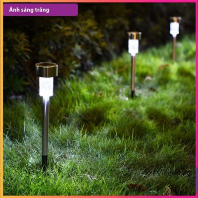 Đèn Led Sân Vườn Năng Lượng Mặt Trời Inox - Chống Nước Gd0032