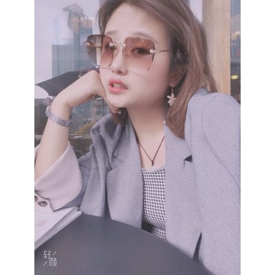 Mắt Kính Nữ Thời Trang 2021 - Kính Râm Nữ Hàn Quốc Đep Cao Cấp Gọng Vuông_Km014
